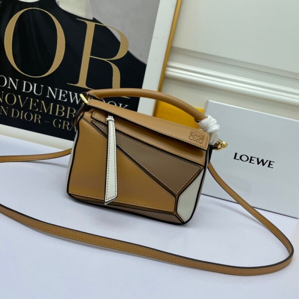 위핑,로에베 LOEWE MINI PUZZLE 클래식 모던 숄더 크로스백 18*12.5*8cm