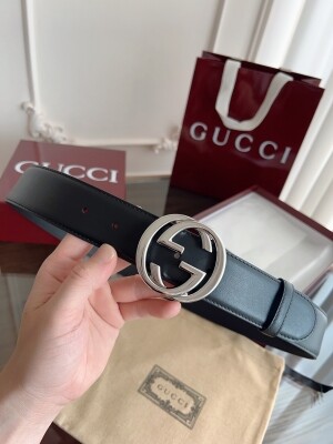 구찌 GUCCI 클래식 심플 남성 벨트 4.0cm