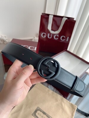 구찌 GUCCI 클래식 심플 남성 벨트 4.0cm