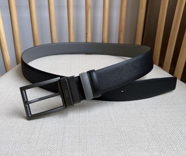 위핑,프라다 PRADA 남성 양면 캐주얼 벨트 3.5cm