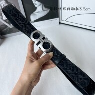 페라가모 Ferragamo 클래식 엠보 남성 자동 벨트 3.5cm