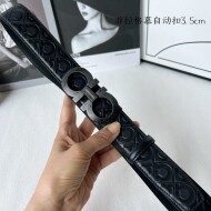 페라가모 Ferragamo 클래식 엠보 남성 자동 벨트 3.5cm