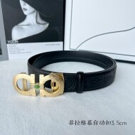 페라가모 Ferragamo 클래식 엠보 남성 자동 벨트 3.5cm