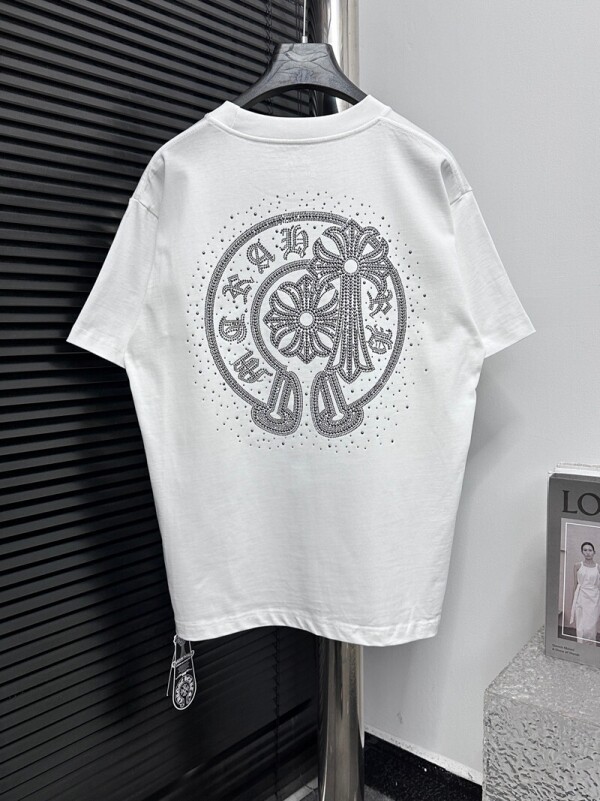 위핑,크롬하츠 Chrome Hearts 남녀 공용 로고 트렌디 캐주얼 반팔 티셔츠