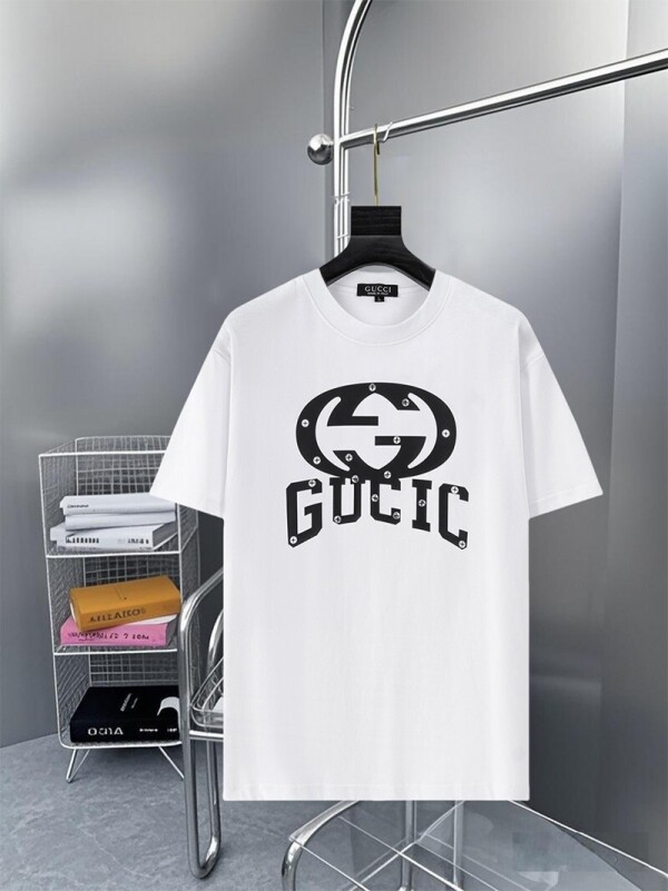 위핑,구찌 GUCCI 패션 클래식 프린트 캐주얼 반팔 티셔츠