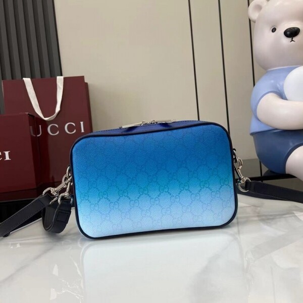 위핑,구찌 GUCCI GG Monogram 블루 그러데이션 프린트 크로스백