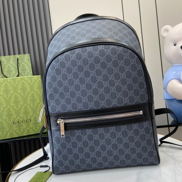 위핑,구찌 GUCCI GG Supreme 클래식 캔버스 남자 백팩