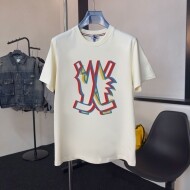 몽클레르 MONCLER 패션 로고 라운드 커플 반팔 티