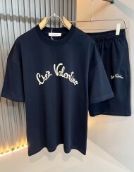 발렌티노 Valentino 모던 클래식 캐주얼 반팔 반팔 세트