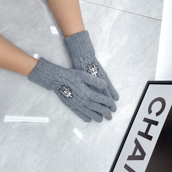 위핑,크롬하츠 Chrome Hearts 십자가 로고 남녀 니트 장갑