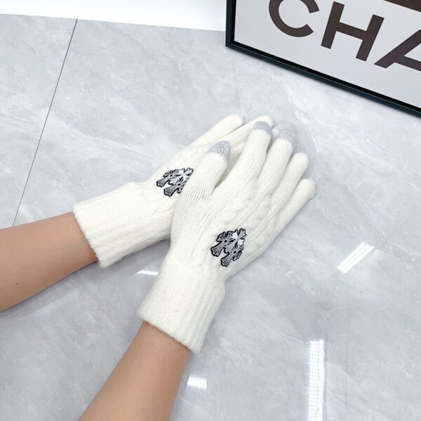 위핑,크롬하츠 Chrome Hearts 십자가 로고 남녀 니트 장갑