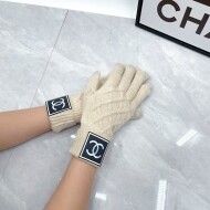 샤넬 CHANEL 양 C 클래식 로고 남녀 니트장갑