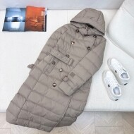 버버리 BURBERRY 클래식 더블 롱 다운 코트