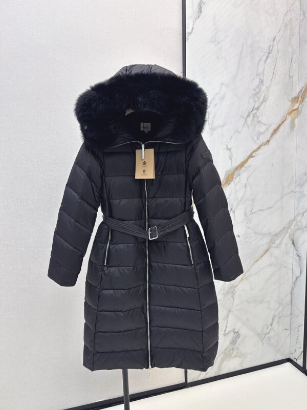 위핑,버버리 BURBERRY 모던 후드 롱 다운 점퍼