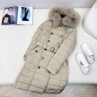버버리 BURBERRY 클래식 후드 롱 다운 점퍼