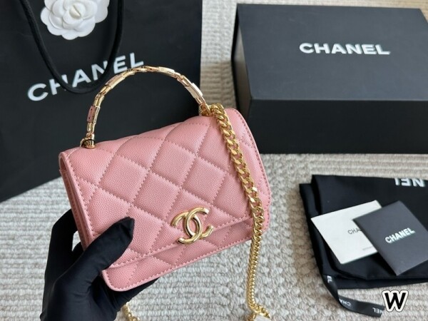 위핑,샤넬 CHANEL 클래식 캐비어 토트 숄더백 15cm
