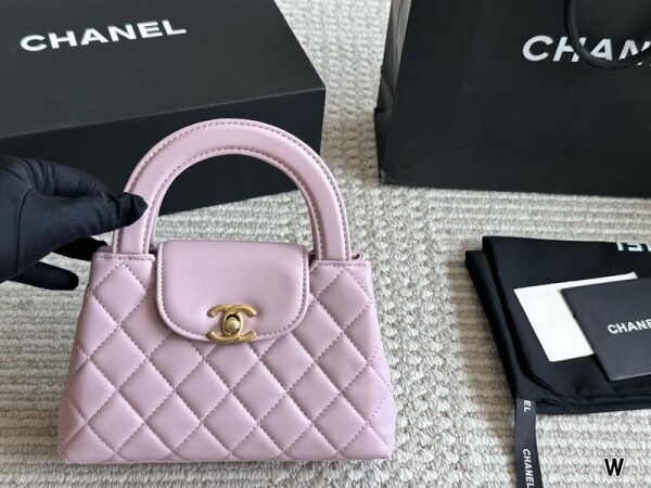위핑,샤넬 CHANEL kelly 클래식 더블 C 토트백 체인 숄더백 핑크색