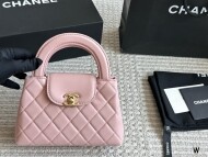 샤넬 CHANEL kelly 클래식 더블 C 토트백 체인 숄더백 핑크색
