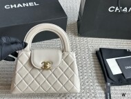 샤넬 CHANEL kelly 클래식 더블 C 토트백 체인 숄더백 화이트