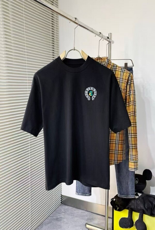 위핑,크롬하츠 Chrome Hearts 클래식 모던 심플 캐주얼 커플 반팔 티셔츠