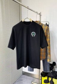 크롬하츠 Chrome Hearts 클래식 모던 심플 캐주얼 커플 반팔 티셔츠