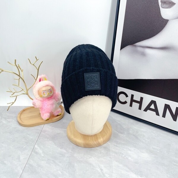 위핑,로에베 LOEWE 심플 스판 클래식 로고 남녀 비니