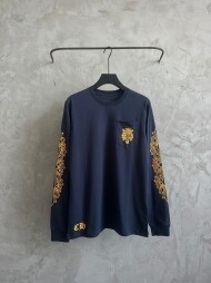 크롬하츠 Chrome Hearts 클래식 요소 프린팅 트렌디 빈티지 긴팔