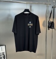 크롬하츠 Chrome Hearts 클래식한 요소 프린팅 트렌디 커플룩 반팔 티셔츠