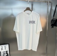 디올 DIOR 로고 프린트 패션 캐주얼 커플 반팔 티셔츠