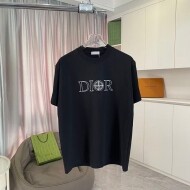 디올 DIOR 로고 프린트 패션 캐주얼 커플 반팔 티셔츠