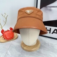 프라다 PRADA 삼각 로고 자외선 차단 커플 버킷햇