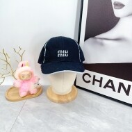 미우미우 MIU MIU 레터링 자수 패션 커플 스냅백