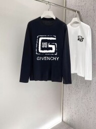 지방시 Givenchy 모던 클래식 심플 캐주얼 긴팔 티셔츠 남녀공용