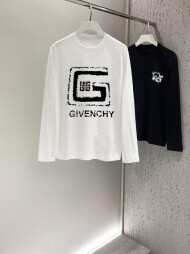 지방시 Givenchy 모던 클래식 심플 캐주얼 긴팔 티셔츠 남녀공용