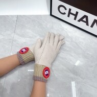 캐나다구스 Canada Goose 울 클래식 로고 아웃도어 남녀 장갑