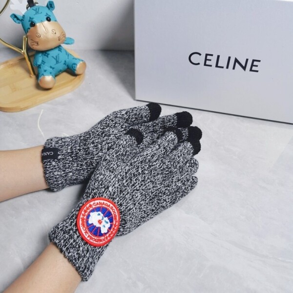 위핑,캐나다구스 Canada Goose 울 클래식 로고 아웃도어 남녀 장갑