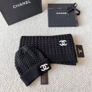 샤넬 CHANEL 컴포트 비니+니트워머 세트