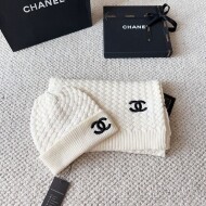 샤넬 CHANEL 컴포트 비니+니트워머 세트