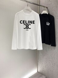 셀린느 CELINE 모던 클래식 디자인 캐주얼 긴팔 티셔츠 남녀공용
