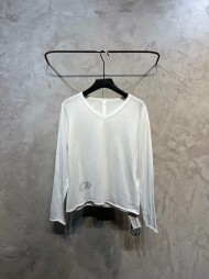 크롬하츠 Chrome Hearts 클래식 로고 브이넥 니트 티 긴팔