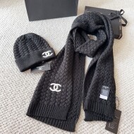 샤넬 CHANEL 컴포트 비니+니트워머 세트