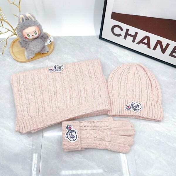 위핑,몽클레르 MONCLER 아웃도어비니+니트머플러+장갑 세트