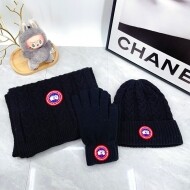 캐나다구스 Canada Goose 아웃도어비니+니트머플러+장갑 세트