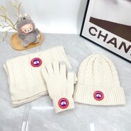캐나다구스 Canada Goose 아웃도어비니+니트머플러+장갑 세트