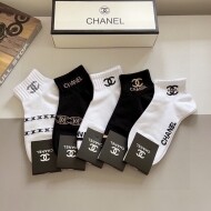 샤넬 CHANEL 심플 캐주얼 아웃도어 남여 발목양말