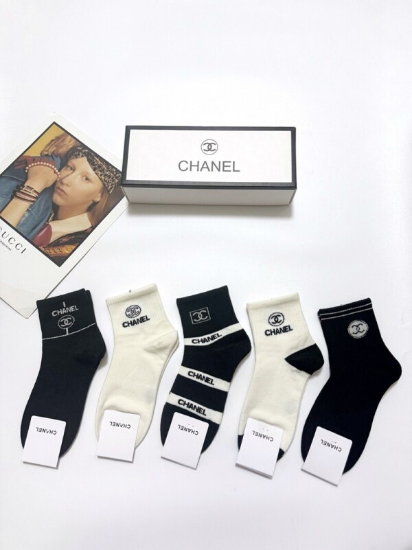 위핑,샤넬 CHANEL 신상 모던 스트레치 남녀 발목양말