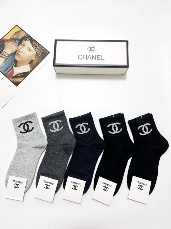 위핑,샤넬 CHANEL 신상 모던 스트레치 남녀 발목양말