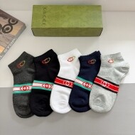 구찌 GUCCI 사계절 입기 순면스판 남녀 발목양말