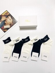 디올 DIOR 스포티 스판 캐주얼 남녀 발목양말