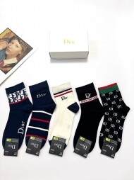 디올 DIOR 스포티 스판 캐주얼 남녀 발목양말